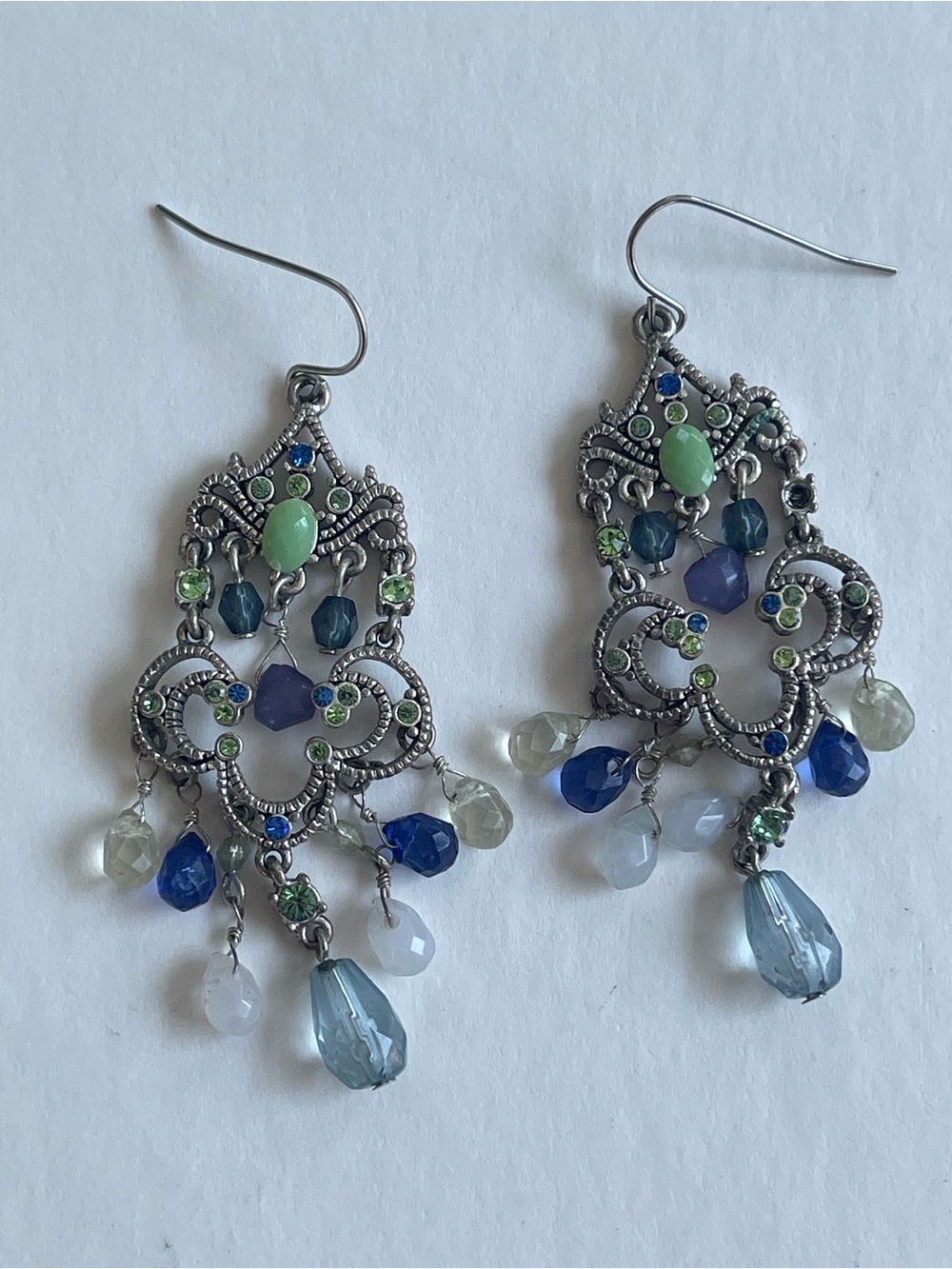 Ayala Bar Elaborate Multi-Gemstone chandelier Earrings